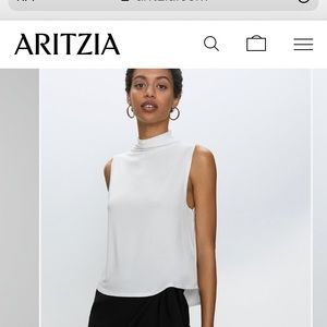 Babaton Tank Top with mock neck